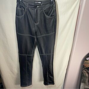 Black Faux Leather Pants Size Small